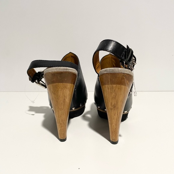 Michael Kors Beatrice Leather Slingback Mule Black Studded Size 7 - Picture 7 of 10